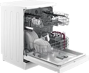 Arçelik 6166 B 6 Programlı Beyaz Bulaşık Makinesi - Resim 3