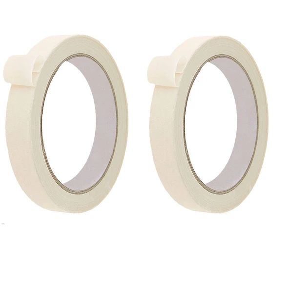 2 Adet Maskeleme Bandı Boya Bandı 18mm X 25m  Kağıt Bant ürün görseli 1