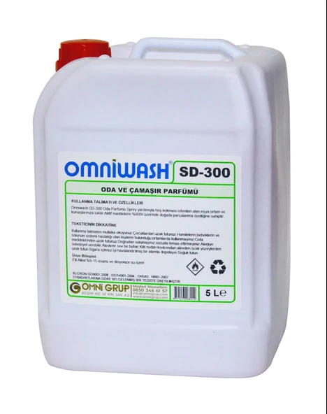 Omniwash SD-300 Tropikal Oda ve Çamaşır Parfümü 5 Litre ürün görseli 1