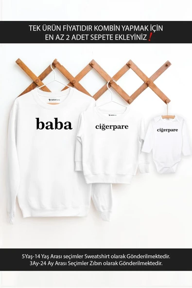Baba Oğul Kız  Baba Ciğerpare(TEK ÜRÜN FİYATIDIR KOMBİN YAPMAK İÇİN EN AZ 2 ADET SEPETE EKLEYİNİZ) ürün görseli 1
