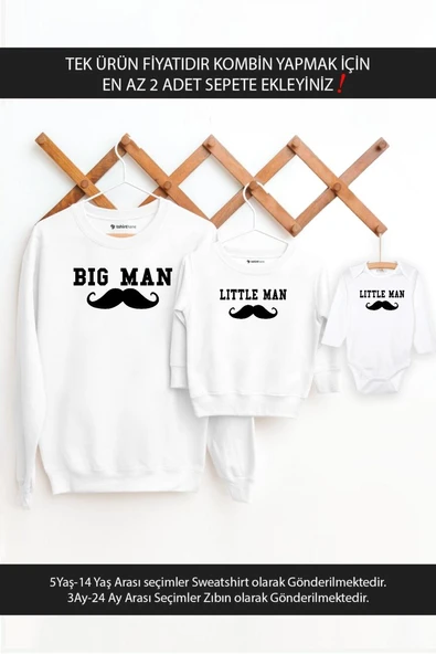 Baba Oğul Big Man Little Man(TEK ÜRÜN FİYATIDIR KOMBİN YAPMAK İÇİN EN AZ 2 ADET SEPETE EKLEYİNİZ) ürün görseli 1