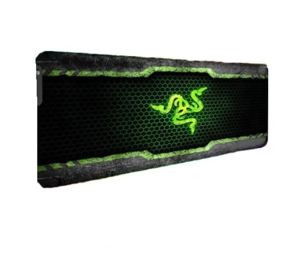 digipod  razer desenli Desenli Oyuncu Mouse Pad 70x30 Cm Kaymaz Dikişli ürün görseli 1