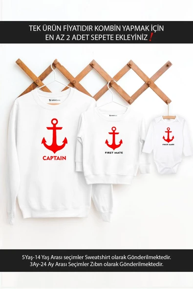 Baba Oğul Kız Captain First Mate(TEK ÜRÜN FİYATIDIR KOMBİN YAPMAK İÇİN EN AZ 2 ADET SEPETE EKLEYİNİZ ürün görseli 1