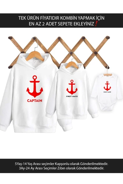 Baba Oğul Kız Captain First Mate(TEK ÜRÜN FİYATIDIR KOMBİN YAPMAK İÇİN EN AZ 2 ADET SEPETE EKLEYİNİZ ürün görseli 1