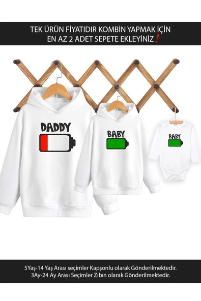 Baba Oğul Kız Daddy Baby(TEK ÜRÜN FİYATIDIR KOMBİN YAPMAK İÇİN EN AZ 2 ADET SEPETE EKLEYİNİZ) ürün görseli 1