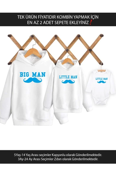 Baba Oğul Big Man Little Man(TEK ÜRÜN FİYATIDIR KOMBİN YAPMAK İÇİN EN AZ 2 ADET SEPETE EKLEYİNİZ) ürün görseli 1