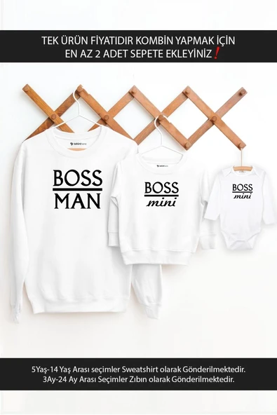 Baba Oğul Kız Boss Man Boss Mini(TEK ÜRÜN FİYATIDIR KOMBİN YAPMAK İÇİN EN AZ 2 ADET SEPETE EKLEYİNİZ ürün görseli 1
