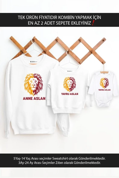 Leon Anne Yavru Aslan Anne Oğul Kız TEK ÜRÜN FİYATIDIR KOMBİN YAPMAK İÇİN EN AZ 2 ADET SEPETE EKLE ürün görseli 1