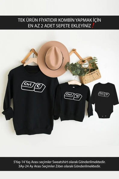 Ctrl-C Ctrl-V Baba Oğul Kız (TEK ÜRÜN FİYATIDIR KOMBİN YAPMAK İÇİN EN AZ 2 ADET SEPETE EKLEYİNİZ) ürün görseli 1