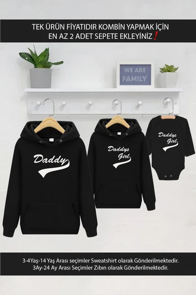 Daddy Girl Baba Kız (TEK ÜRÜN FİYATIDIR KOMBİN YAPMAK İÇİN EN AZ 2 ADET SEPETE EKLEYİNİZ) ürün görseli 1