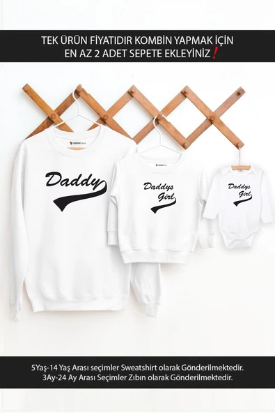 Daddy Girl Baba Oğul Kız (TEK ÜRÜN FİYATIDIR KOMBİN YAPMAK İÇİN EN AZ 2 ADET SEPETE EKLEYİNİZ) ürün görseli 1