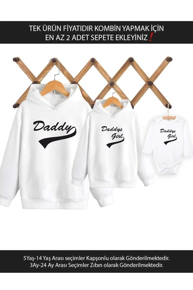 Daddy Girl Baba Oğul Kız (TEK ÜRÜN FİYATIDIR KOMBİN YAPMAK İÇİN EN AZ 2 ADET SEPETE EKLEYİNİZ) ürün görseli 1
