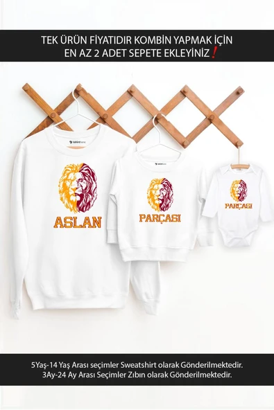 Sarı Kırmızı Aslan Parçası Baba Oğul Kız TEK ÜRÜN FİYATIDIR KOMBİN YAPMAK İÇİN EN AZ 2ADET SEPETE EK ürün görseli 1