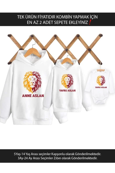 Leon Anne Yavru Aslan Anne Oğul Kız TEK ÜRÜN FİYATIDIR KOMBİN YAPMAK İÇİN EN AZ 2 ADET SEPETE EKLE ürün görseli 1