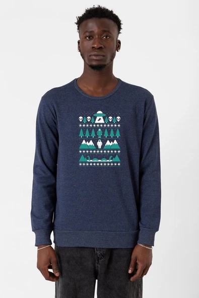 Paranormal Christmas indigo Erkek 2ip Sweatshirt ürün görseli 1