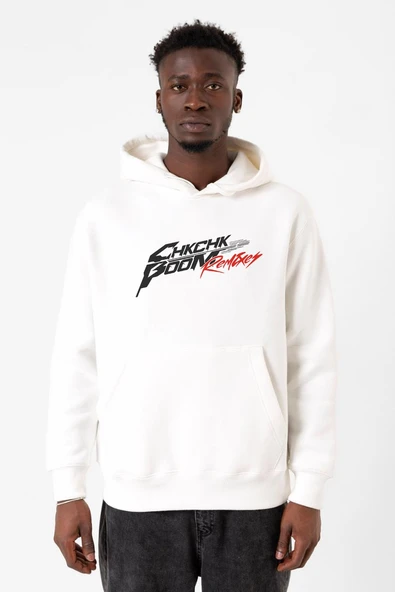 Stray Kids Chk Chk Boom Beyaz Erkek 3ip Kapşonlu Sweatshirt ürün görseli 1