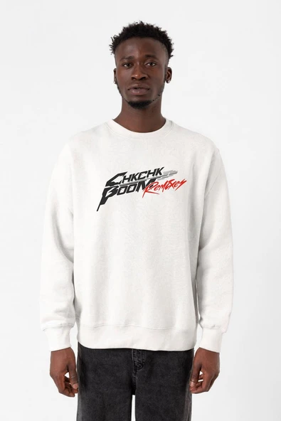 Stray Kids Chk Chk Boom Beyaz Erkek 2ip Sweatshirt ürün görseli 1