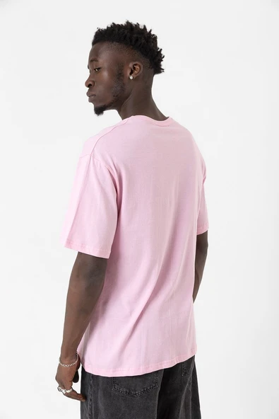 Beyblade Logo Pembe Erkek Oversize Tshirt - Resim 6