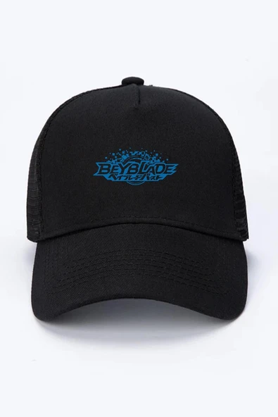 Beyblade Logo Siyah Fileli Şapka ürün görseli 1