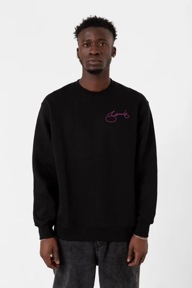 Blackpink Jennie Signature Siyah Erkek 2ip Sweatshirt ürün görseli 1