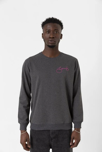 Blackpink Jennie Signature Füme Erkek 2ip Sweatshirt ürün görseli 1