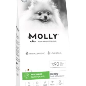 Molly Mini Puppy Kuzu Etli Yaban Mersinli Yavru Köpek Maması 2 Kg - Sağlıklı Büyüme ve Gelişim ürün görseli 1