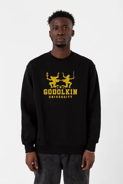 Gen V Godolkin University Logo Siyah Erkek 2ip Sweatshirt ürün görseli 1