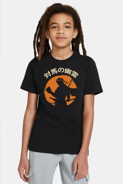 Ghost Of Tsushima The Island Japanese Siyah Çocuk Tshirt ürün görseli 1