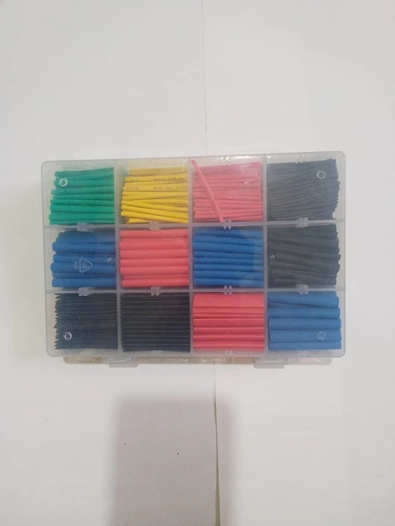 Renkli Isıyla Daralan Makaron Seti - 530 Adet - Resim 4