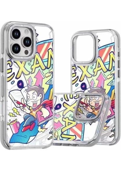 Gpack Apple iPhone 16 Pro Kılıf PX Graffito Desenli Silikon - Resim 5