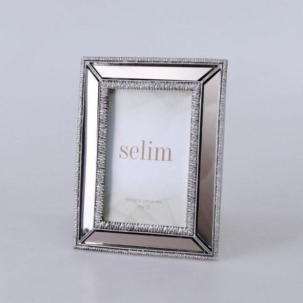Selim Dekor Elsira 10x15 Aynalı Çerçeve Gümüş ürün görseli 1
