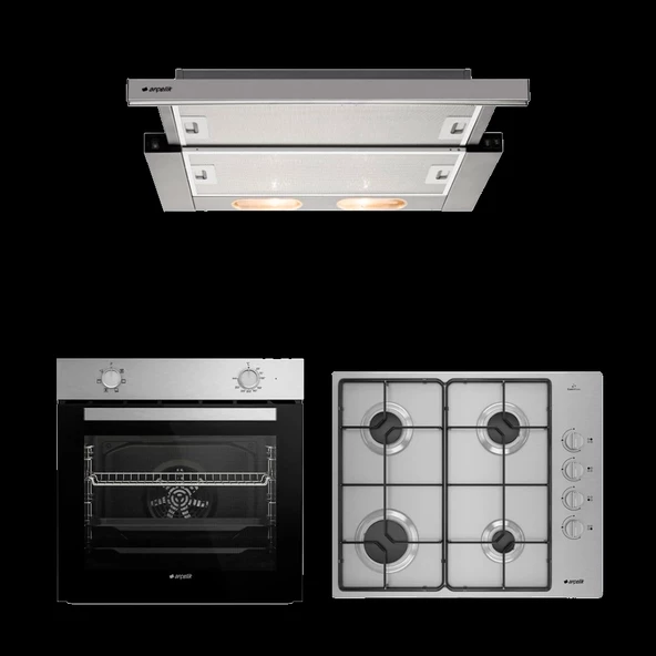 Arçelik Ekonomik Inox Ankastre Set ürün görseli 1