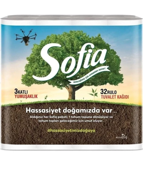 Sofia 3 Katlı 32'li Tuvalet Kağıdı ürün görseli 1