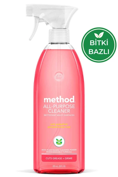 Method Çok Amaçlı Yüzey Temizleyici Pembe Greyfurt Kokulu 828ML ürün görseli 1