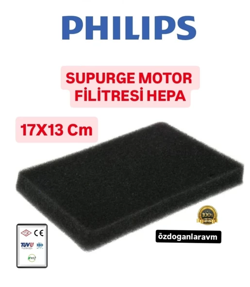Phılıps Elektrik Süpürgesi Motor Koruma Hepa Filitresi 1 Adet ürün görseli 1