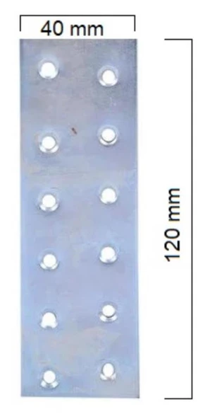 Metal Düz Gönye Lama 40x120 2mm ürün görseli 1