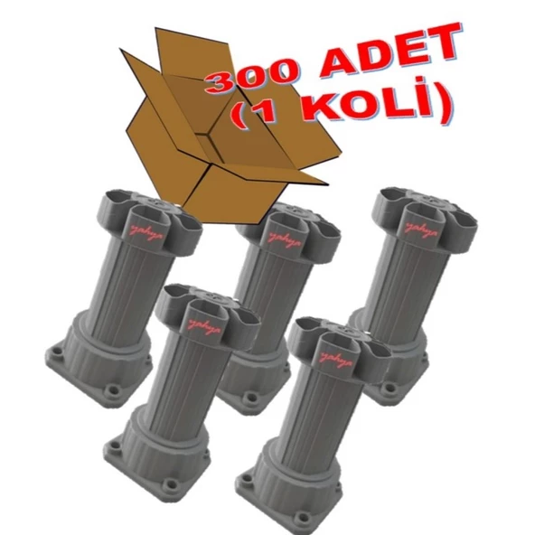 Ayarlanabilir Baza Ayağı 10-15 cm - Tezgah ve Mobilya Ayağı 300 Adet ürün görseli 1