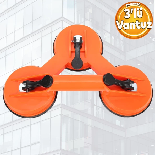 Vantuz Cam Vantuzu Vakumlu Cam Fayans Ahşap Tutucu Taşıma Araba Kaporta Göcük Çektirme 3'lü Plastik ürün görseli 1