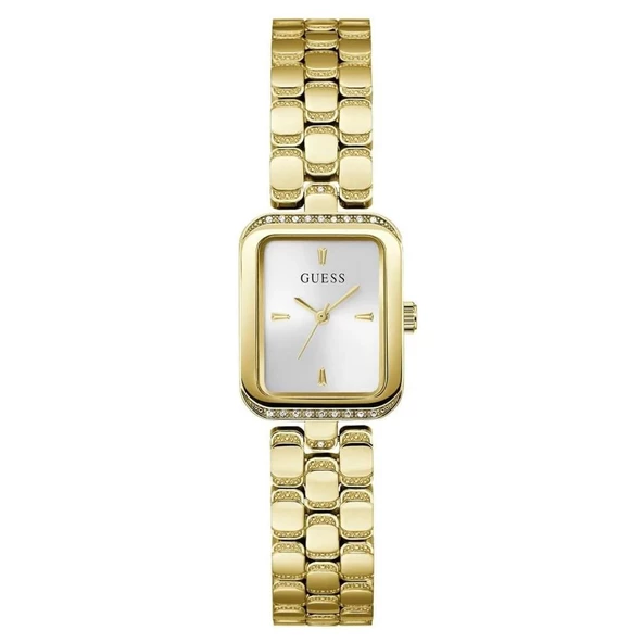GUESS GUGW0865L2 ALTIN KAPLAMA DİKDÖRTGEN TAŞLI KADIN KOL SAATİ ürün görseli 1