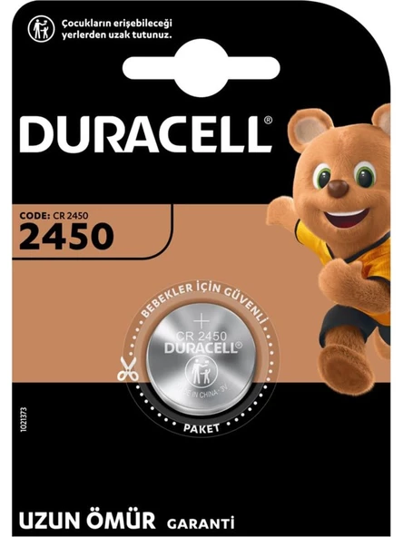 Duracell CR2450 Lityum Pil (Tekli) 3 Volt ürün görseli 1
