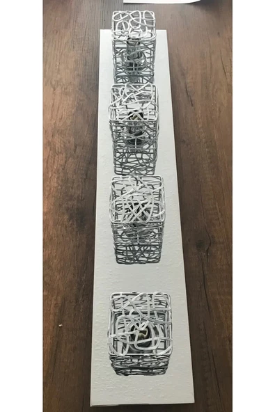 Trio Modern Krom Aynalı 4 Lü Avize Işık Aydınlatma ürün görseli 1
