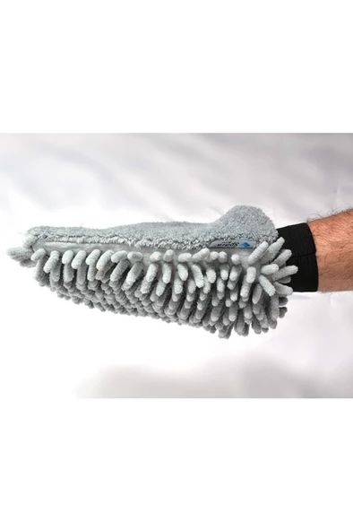 Çift Taraflı Mop Mikrofiber Araç Otomobil Araba Yıkama Temizleme Eldiveni ürün görseli 1