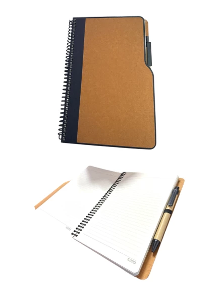Mcolor Sert Kapak 13x21 Lastikli Kalemli Günlük Defter 96 Ypr. Çizgili ürün görseli 1
