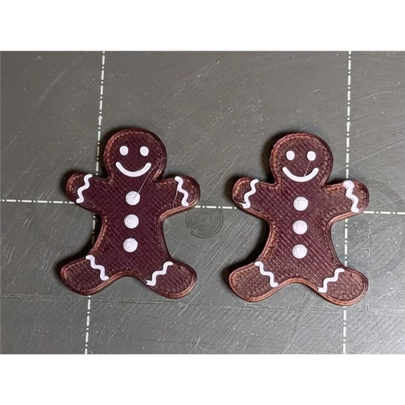 Gingerbread Man Küpe Seti - Resim 2