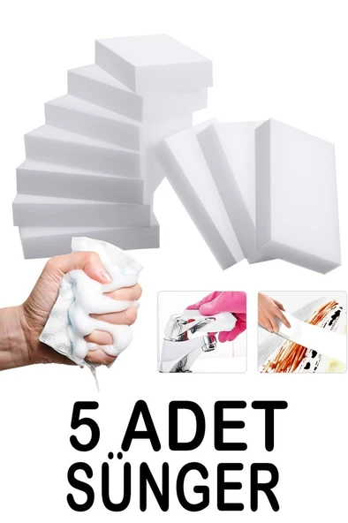 5 Adet Oto Yıkama Temizlik Sıvacı Süngeri ürün görseli 1