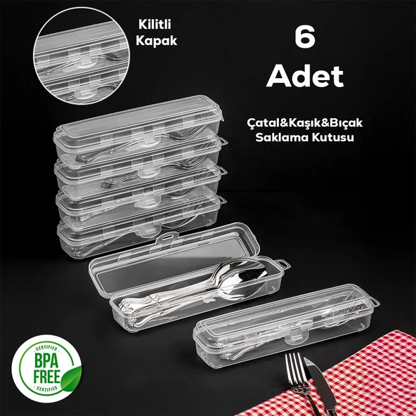 Porsima Te-192 6 lı Makyaj Fırçası Kalemlik Diş Fırçası Kabı Çatal Kaşık Bıçak Saklama Kutusu Kabı Seti ürün görseli 1