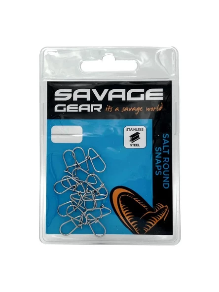 Savage Gear Salt Round Snaps - Rapala Klipsi 15 adet ürün görseli 1