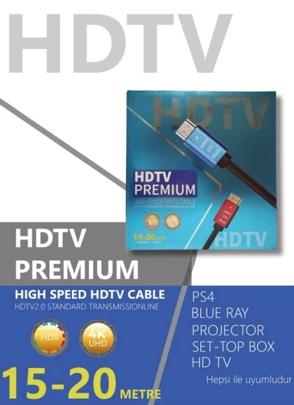 HDMI Kablo 15Mt 4K 2.0V ULTRA HD - Resim 2