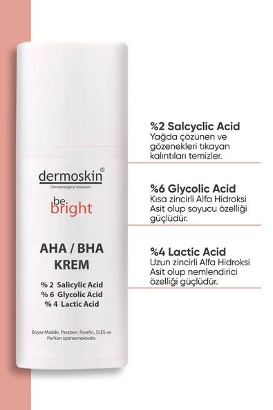 DERMOSKİN AHA/BHA CREAM 33 ML - Resim 2