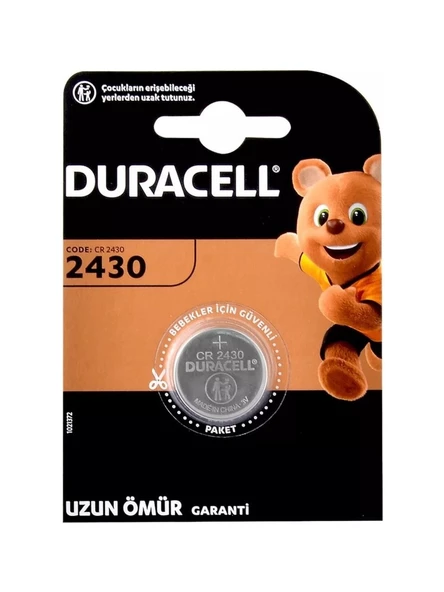 Duracell Cr 2430 Lithium 3V Pil 2 li Paket ürün görseli 1